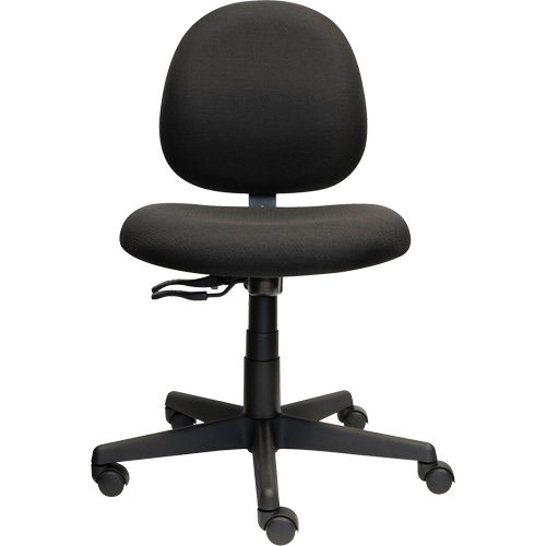 Chaise de travail &agrave; dossier bas Aspen, Tissu, Noir, Capacit&eacute; 275 lb Cantin et fils