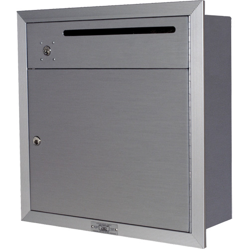 Recessed Collection Box, Wall -Mounted, 12-3/4" x 16-3/8", 2 Doors, Aluminum Cantin et fils