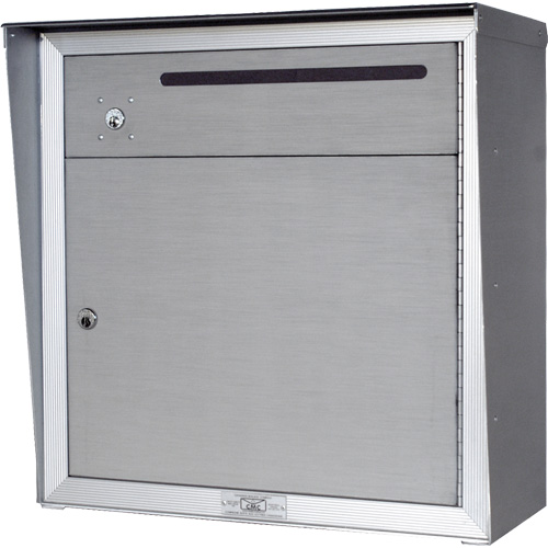 Collection Box, Wall -Mounted, 12-3/4" x 16-3/8", 2 Doors, Aluminum Cantin et fils