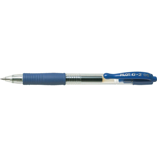 Stylo &agrave; encre gel G2, Bleu, 0,5 mm, R&eacute;tractable Cantin et fils