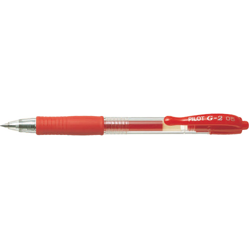 Stylo &agrave; encre gel G2, Rouge, 0,7 mm, R&eacute;tractable Cantin et fils