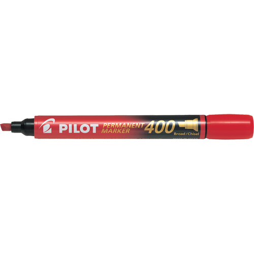 Marqueur permanent 400, Rouge, Pointe Ciseau Cantin et fils