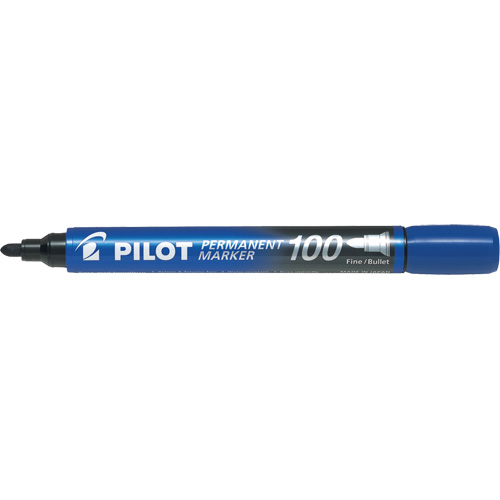 Series 100 Permanent Marker, Blue, Bullet Tip Cantin et fils