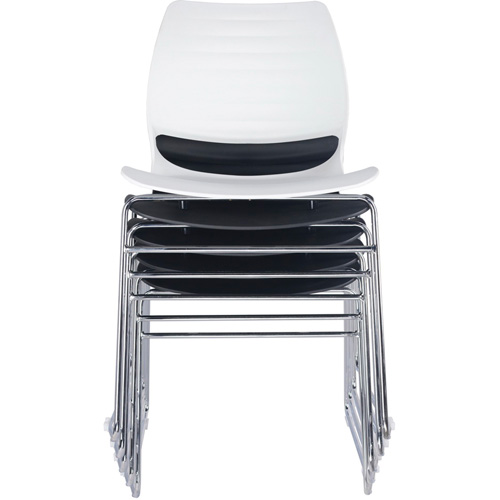 Stacking Chairs, Polypropylene, 32" High, 250 lbs. Capacity, Black Cantin et fils