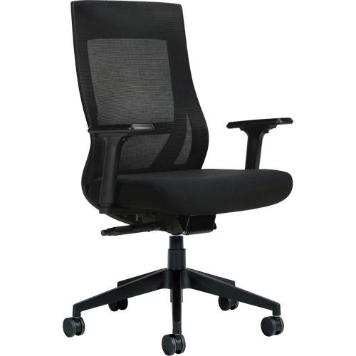 High-Back Weight-Sensing Synchro-Tilter, Mesh, Black Cantin et fils