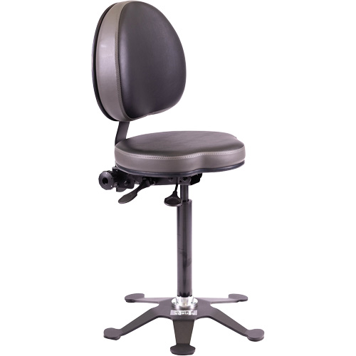 Tabouret industriel ergonomique TA190, Stationnaire, Ajustable Hauteur, Capacit&eacute; 280 lb Cantin et fils