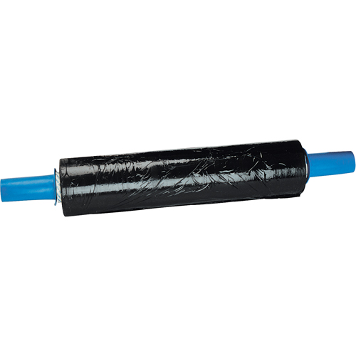 Stretch Wrap, 80 Gauge (20.3 micrometers), 18" x 1000', Opaque Black Cantin et fils