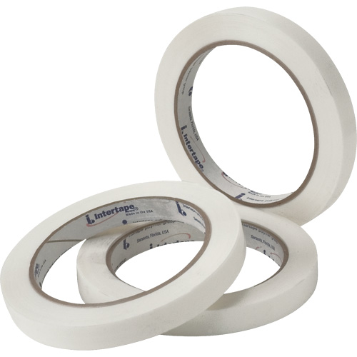 White General Purpose Strapping Tape, 2.7 mils Thick, 18.288 mm (18/25") x 54.864 m (180')  Cantin et fils