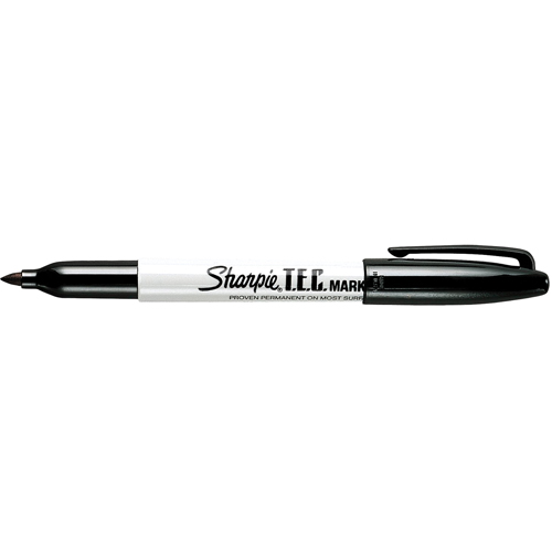 T.E.C. Permanent Marker, Black, Fine Tip Cantin et fils
