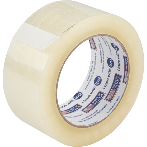 Box Sealing Tape, Acrylic Adhesive, 2 mils, 48 mm (1-22/25") x 99.97 m (328') Cantin et fils
