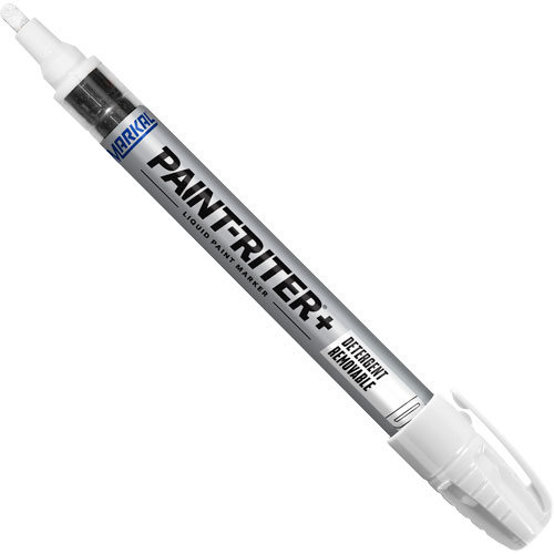 Marqueur &agrave; peinture nettoyable au d&eacute;tergent Paint-Riter+, Liquide, Blanc Cantin et fils
