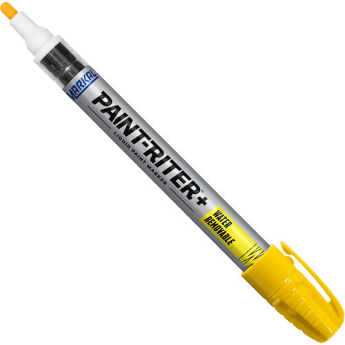 Marqueur &agrave; la peinture nettoyable &agrave; l'eau Paint-Riter+, Liquide, Jaune Cantin et fils