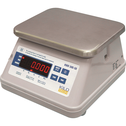 Digital Bench Top Scale With Dual Display, 44 lbs. / 20 kg Cap., 0.02 lbs./0.01 kg Graduations Cantin et fils