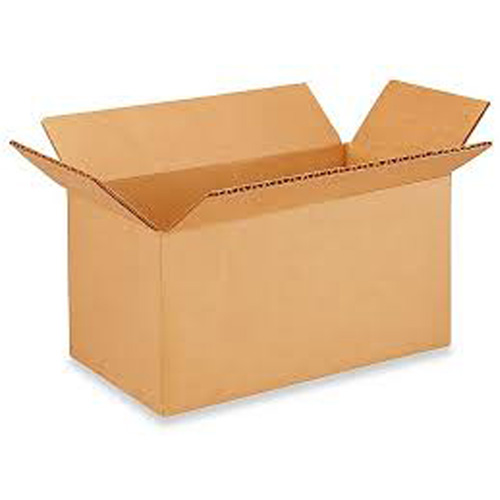 Boîte en carton ondul&eacute;, 9" lo x 4" la x 3" h, ondulations C Cantin et fils
