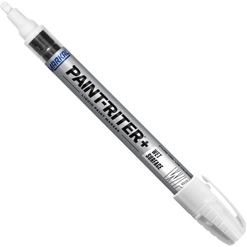 Marqueur &agrave; peinture pour surfaces humides Paint-Riter+, Liquide, Blanc Cantin et fils