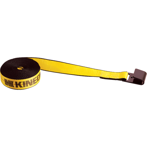 Tendeurs d'arrimage pour treuil, Crochet plat, 2" , 30' , Charge d'utilisation max. 3335 lb (1513 kg) Cantin et fils