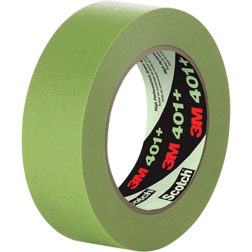 401+ High Performance Masking Tape, 6 mm (1/4") x 55 m (180'), Green Cantin et fils