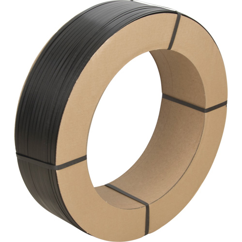 Feuillard, Polypropyl&egrave;ne, 1/2" la x 5600' lo, Noir, Calibre Manuel Cantin et fils