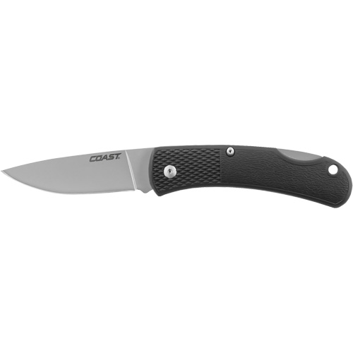 Folding Utility Knife, 2-1/2" Blade, Stainless Steel Blade, Cushion Handle Cantin et fils