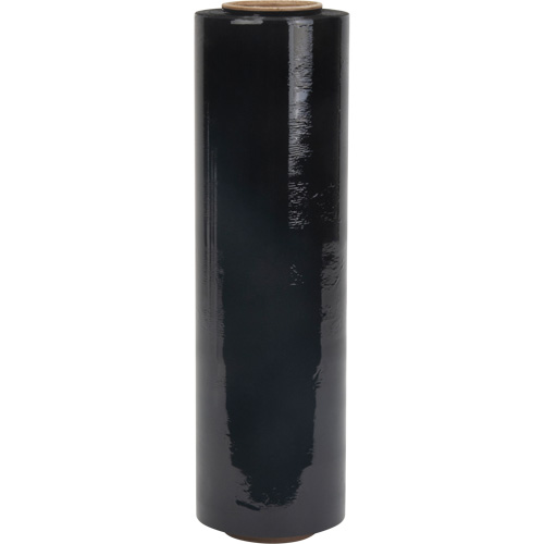 Stretch Wrap, 80 Gauge (20.3 micrometers), 18" x 1500', Opaque Black Cantin et fils
