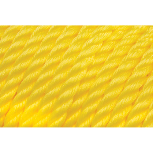 1/2" Braided Yellow Rope, Polypropylene, 335' Cantin et fils