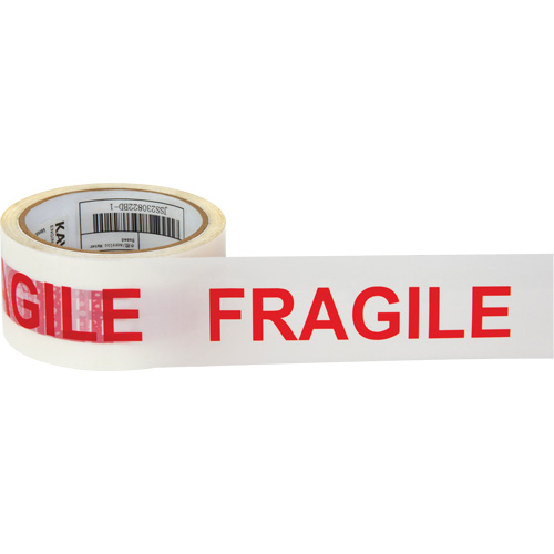 "Fragile" Box Sealing Tape, Hot Melt Adhesive, 2 mils, 48 mm (2") x 100 m (328') Cantin et fils