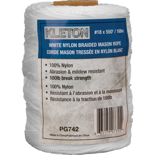 #18 Braided Mason Rope, Nylon, 550' Cantin et fils