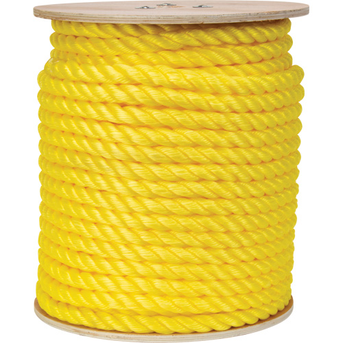Braided Yellow Rope, Polypropylene, 300' Cantin et fils