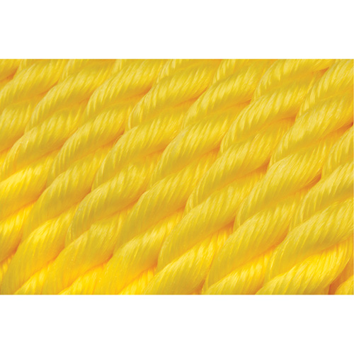 Braided Yellow Rope, Polypropylene, 300' Cantin et fils
