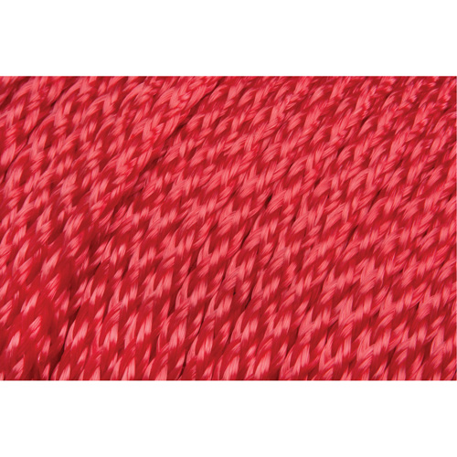 Braided Red Rope, Polypropylene, 500' Cantin et fils