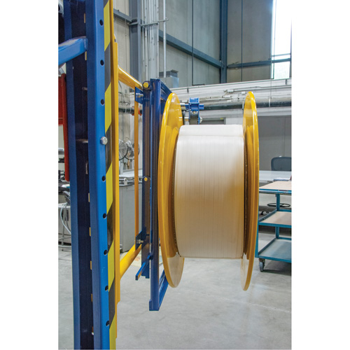 Strapping Dispenser, Polyester/Steel/Polypropylene Straps, 16"/8" Core Dia., 3"/8"/6" Roll Width Cantin et fils