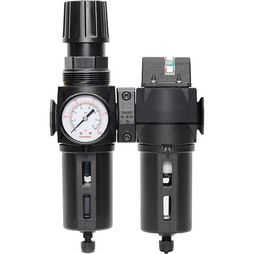 Manual Drain Filter, Regulator & Coalescing Filter with Standard Bowl Modulair 300, 1/4" NPT, 150 PSI, 5.1 fl. oz. Capacity Cantin et fils