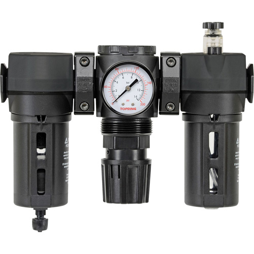 Filter, Regulator & Lubricator Modulair 300 with Manual Drain & Standard Bowl, 3/8" NPTF Cantin et fils