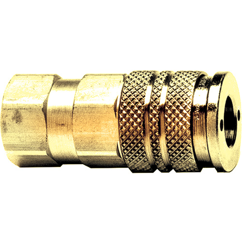 Automatic One-Handed Quick Disconnect, Brass, 1/4" x 3/8" Cantin et fils