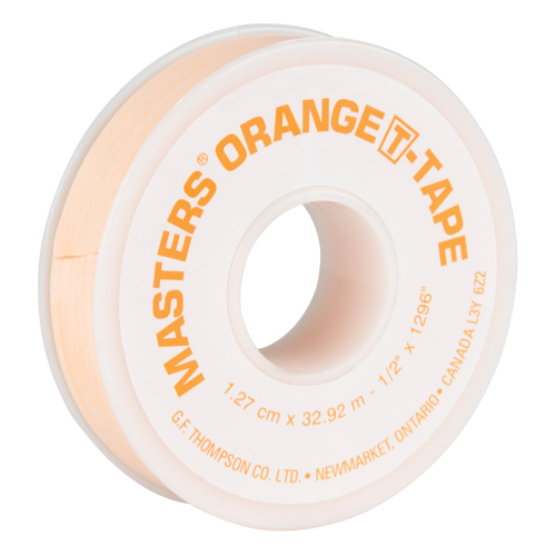 T-Tape, 1296" L x 1/2" W, Orange Cantin et fils