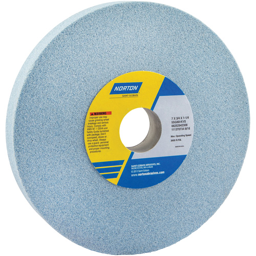 Tool Room Wheel, Type 01, Ceramic Alumina, 7" x 3/4" Cantin et fils