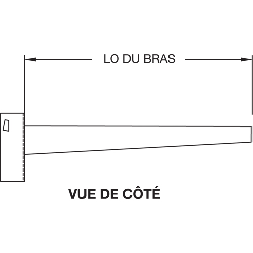 Colonne en porte-&agrave;-faux, Double, 4" la x 10' h Cantin et fils