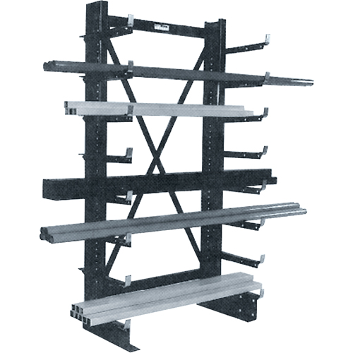 Rayonnage en porte-&agrave;-faux simple Minitree, 36" la x 76-3/16" h Cantin et fils