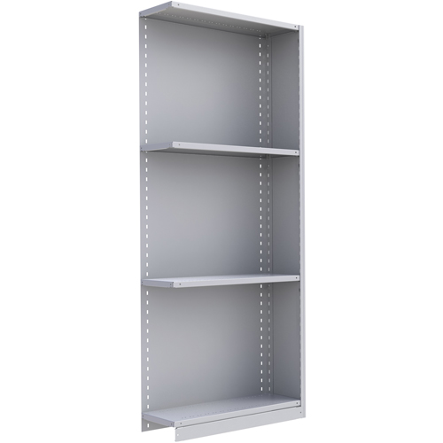 Interlok Shelving Unit, Steel, Boltless, 800 lbs. Capacity, 36" W x 88" H x 24" D Cantin et fils