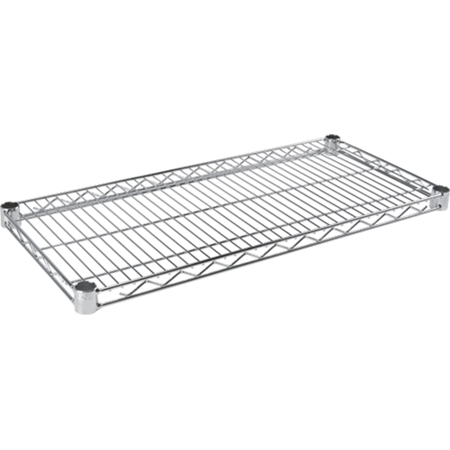 Tablette en treillis pour &eacute;tag&egrave;re robuste en treillis chromat&eacute;, 30" la x 14" p, Capacit&eacute; de 800 lb Cantin et fils