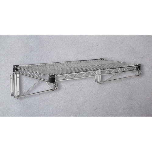 Tablette en treillis pour &eacute;tag&egrave;re robuste en treillis chromat&eacute;, 30" la x 14" p, Capacit&eacute; de 800 lb Cantin et fils