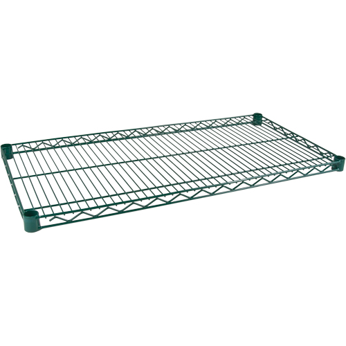 Shelf for Heavy-Duty Green Epoxy Finish Wire Shelving, 30" W x 14" D, 800 lbs. Capacity Cantin et fils