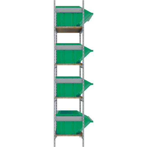 &eacute;tag&egrave;res larges avec bacs g&eacute;ants en plastique, Acier, Sans boulons, Capacit&eacute; 800 lb, 66" la x 72" h x 18" p Cantin et fils