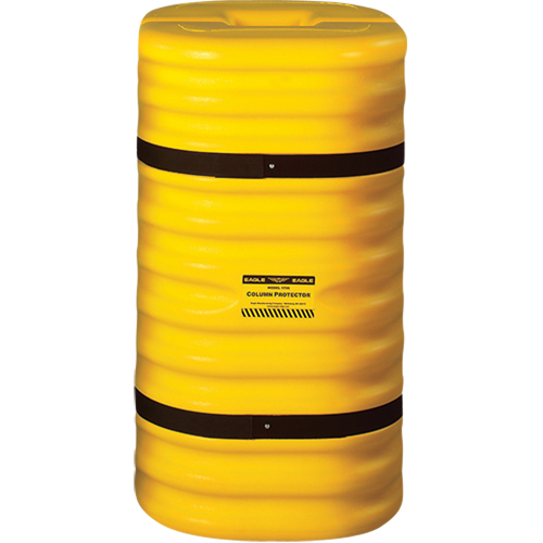 Protecteur de colonne, Ouverture int&eacute;rieure 10" x 10"/10" x 10", 24" lo x 24" la x 42" h, Jaune Cantin et fils