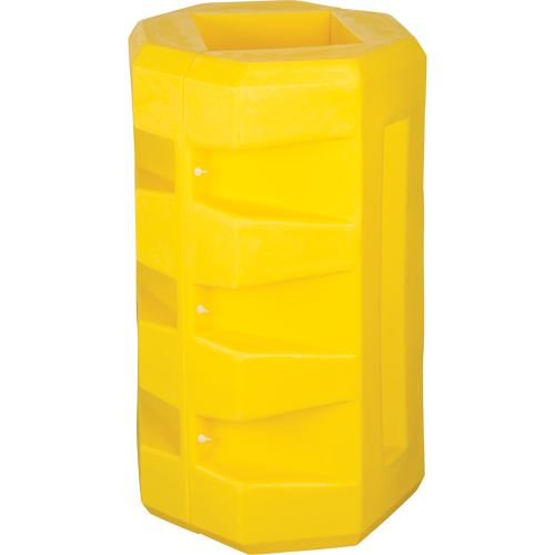 Protecteurs de colonne, Ouverture int&eacute;rieure 10-1/4" x 10-1/4", 23-1/2" lo x 23-1/2" la x 39-1/2" h, Jaune Cantin et fils