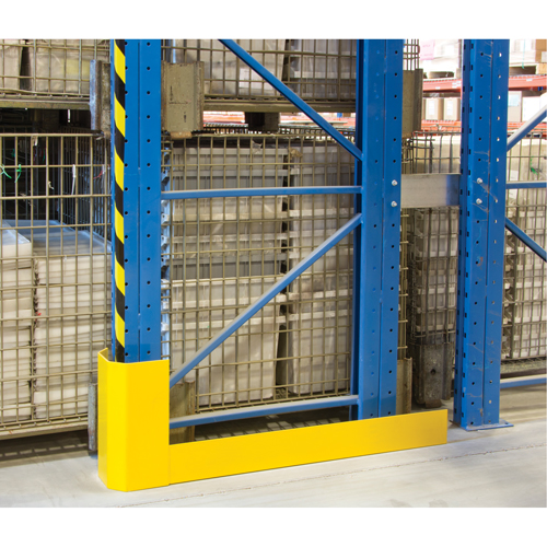 Protecteurs d'all&eacute;es de rayonnages, 3" la x 50" lo x 16" h, Jaune s&eacute;curit&eacute; OSHA Cantin et fils