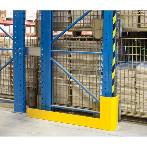 Protecteurs d'all&eacute;es de rayonnages, 3" la x 56" lo x 16" h, Jaune s&eacute;curit&eacute; OSHA Cantin et fils