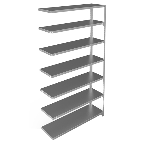 &eacute;l&eacute;ment de rayonnage, Acier galvanis&eacute;, Montant &agrave; fente, Capacit&eacute; 300 lb, 48" la x 84" h x 15" p Cantin et fils