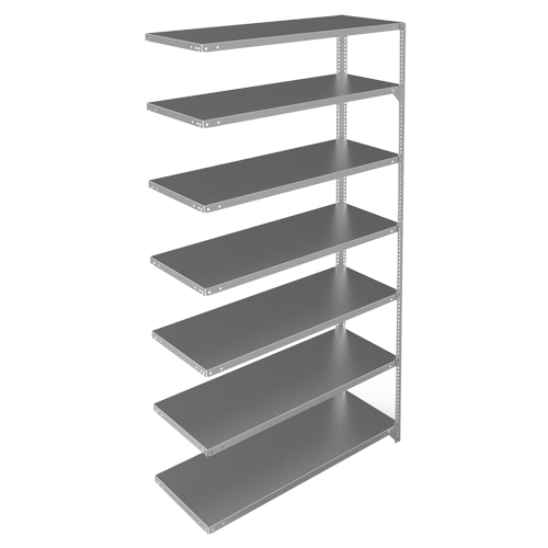 &eacute;l&eacute;ment de rayonnage, Acier galvanis&eacute;, Montant &agrave; fente, Capacit&eacute; 275 lb, 48" la x 84" h x 18" p Cantin et fils