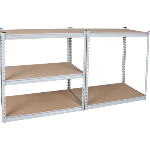 Heavy-Duty Shelving, Steel, Boltless, 1200 lbs. Capacity, 36" W x 72" H x 18" D Cantin et fils